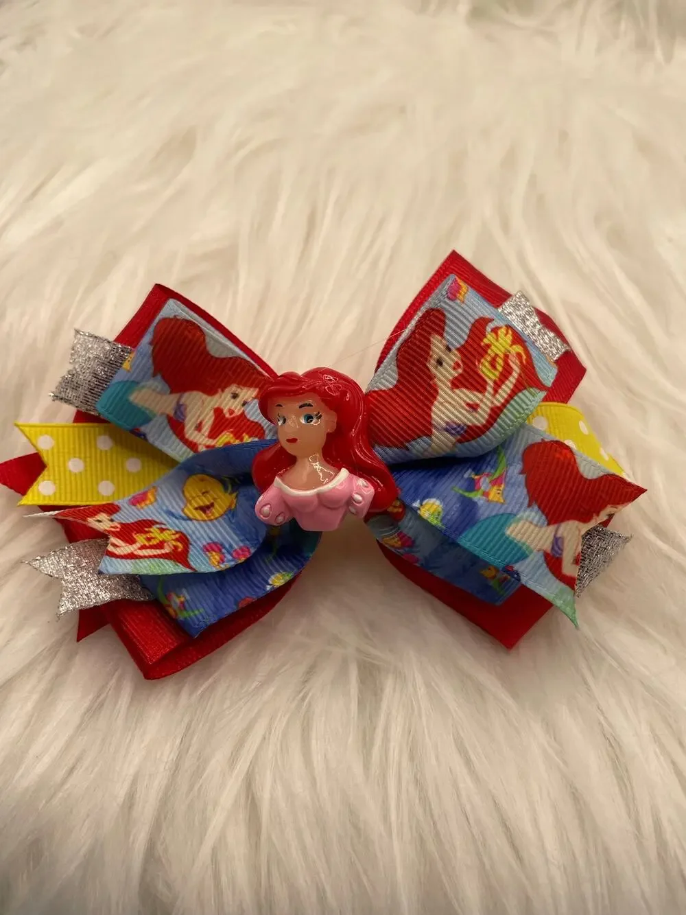🎀 Handmade Mermaid  Boutique Hair Bow 🎀